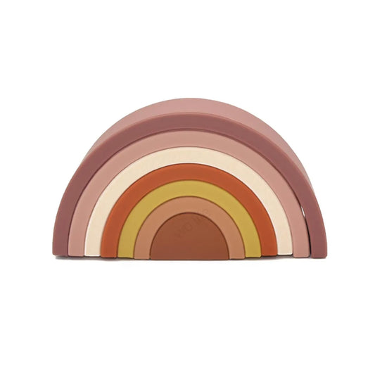 Silicone Rainbow Stacker - Beige