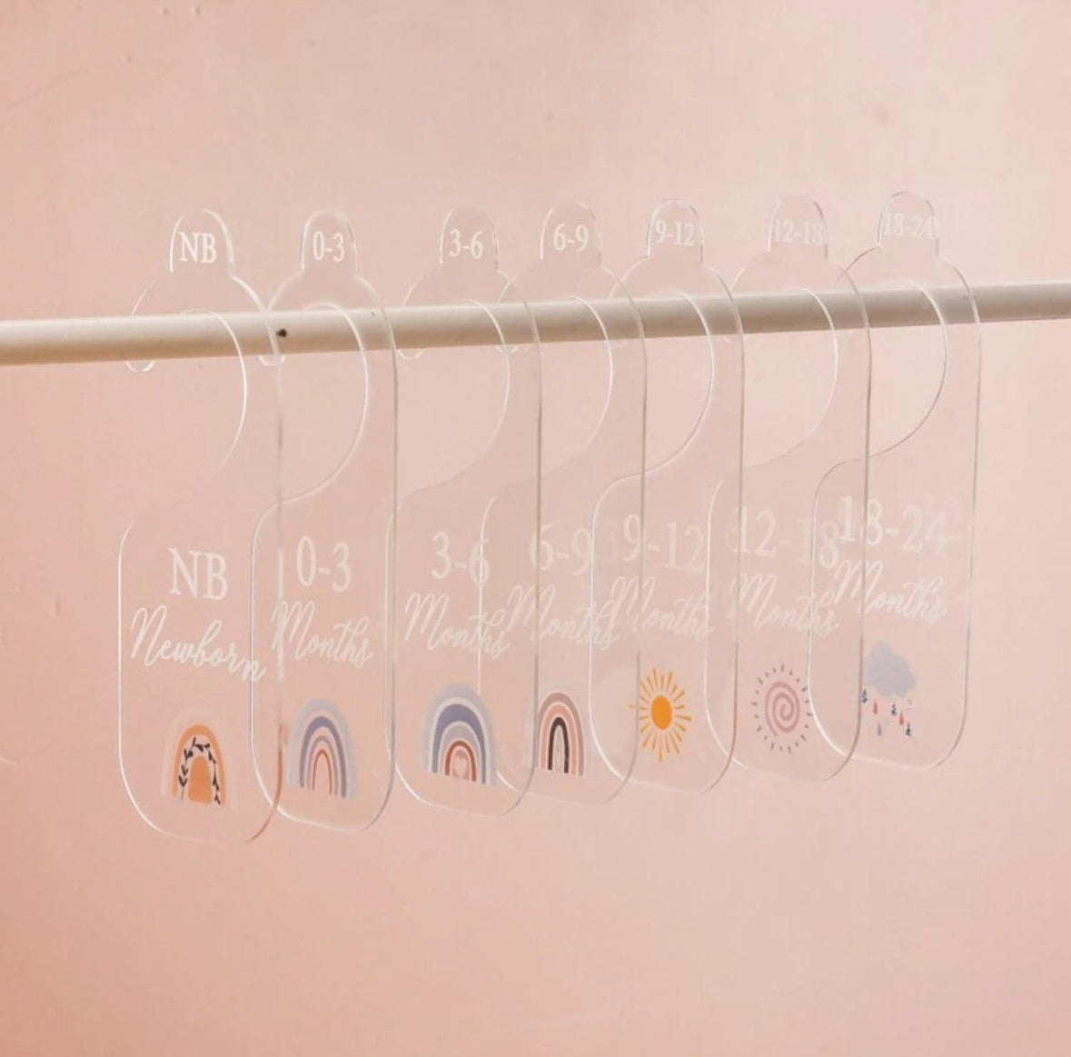 Acrylic closet organizer ( 7pcs)