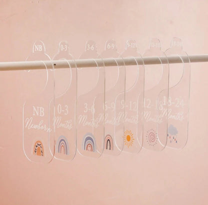 Acrylic closet organizer ( 7pcs)