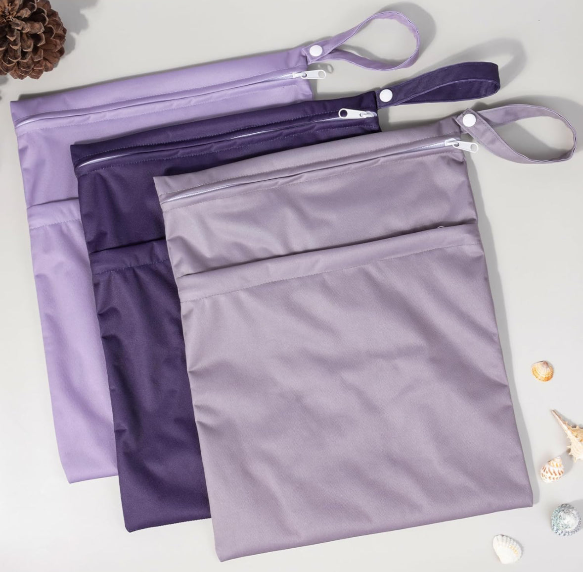 Wet / dry bags - purple (3 pcs )