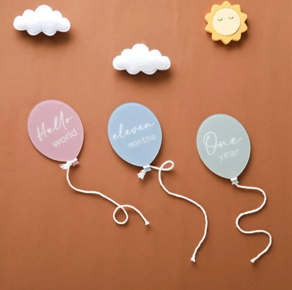 acrylic baby milestones