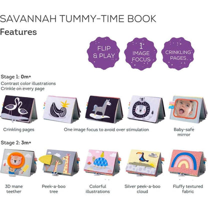 savannah tummy time book