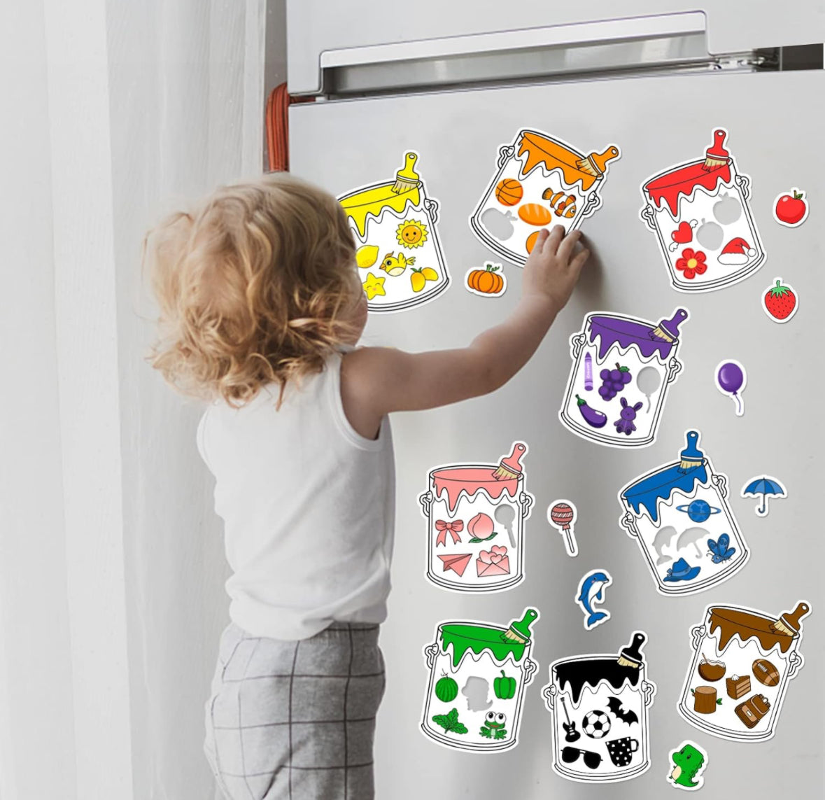 Magnetic Shapes Color Sorting Set