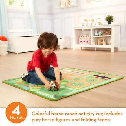 Round the ranch horse rug