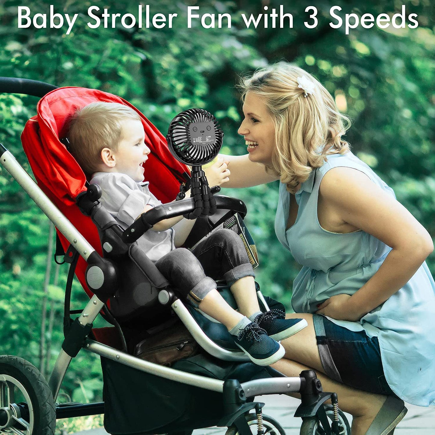 Portable fan for car/stroller