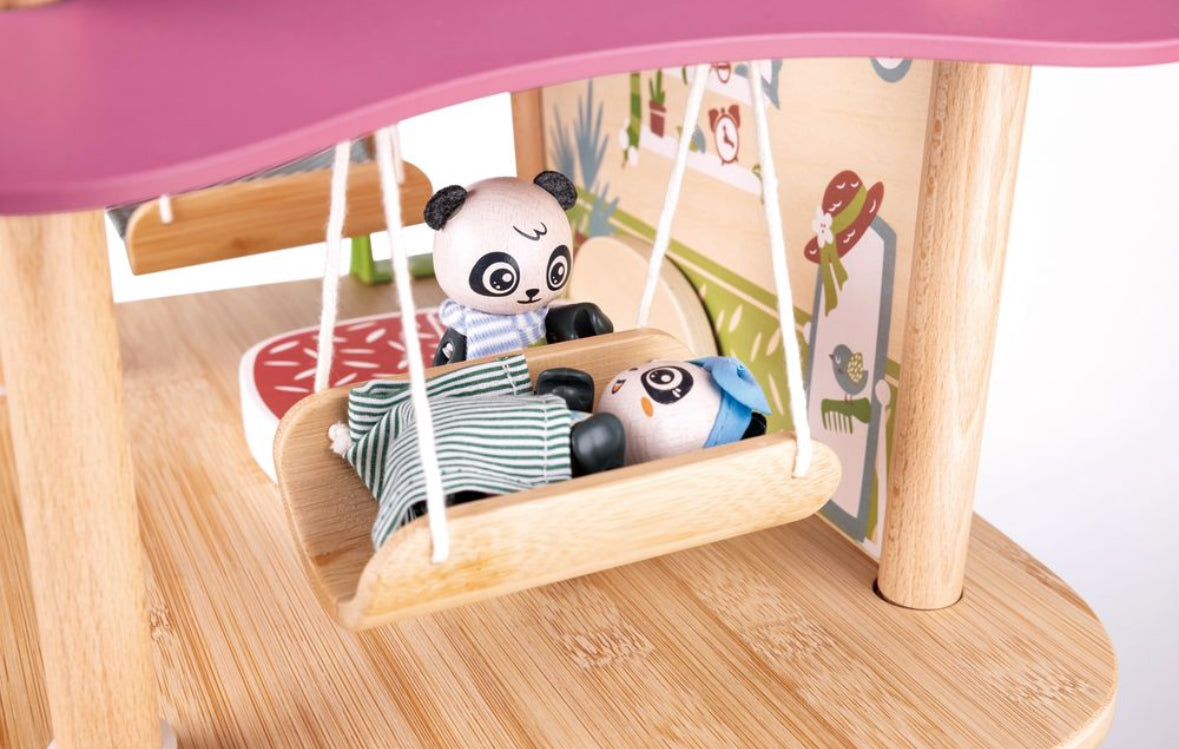 Pandas bamboo house