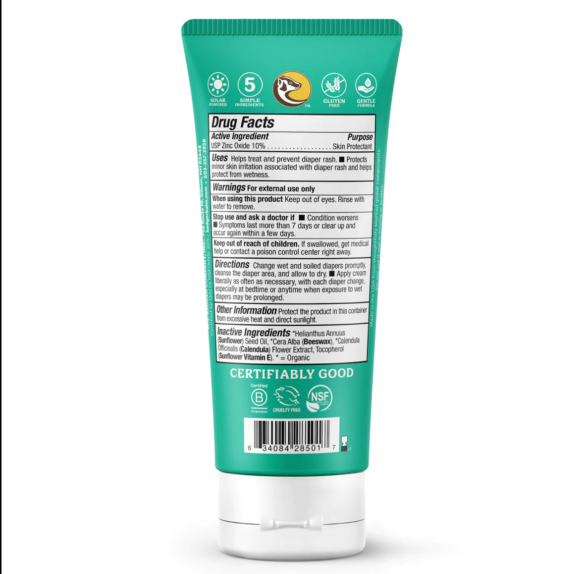 Zinc Oxide Diaper Cream