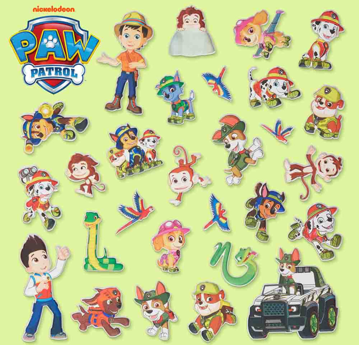 Paw patrol puffy sticker pad - jungle