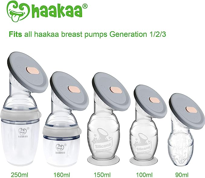 Silicone Breast Pump & Cap Combo - 100ml