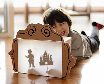 Shadow puppet 12 pcs - dinosaur