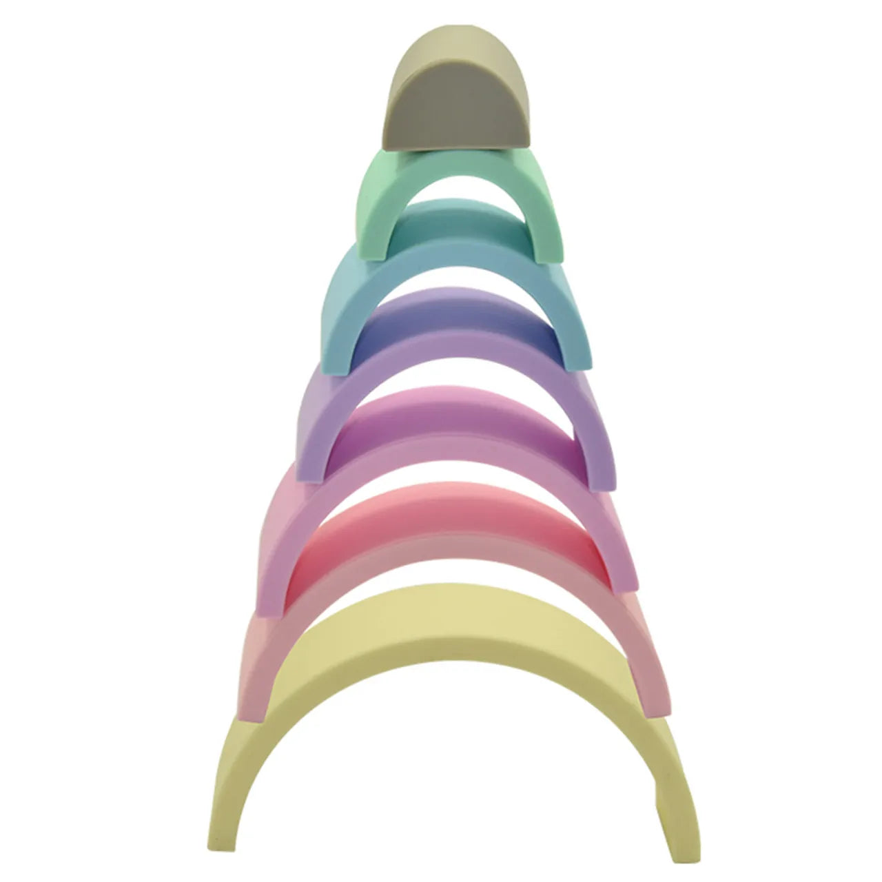 Rainbow stacker - pastel