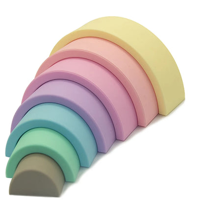 Rainbow stacker - pastel