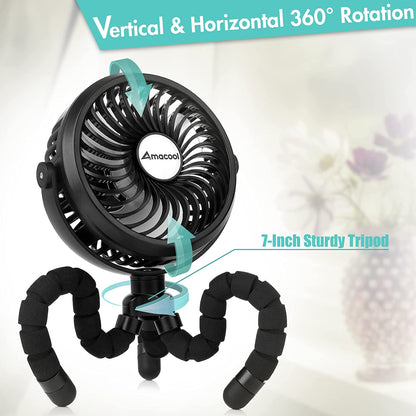 Portable fan for car/stroller