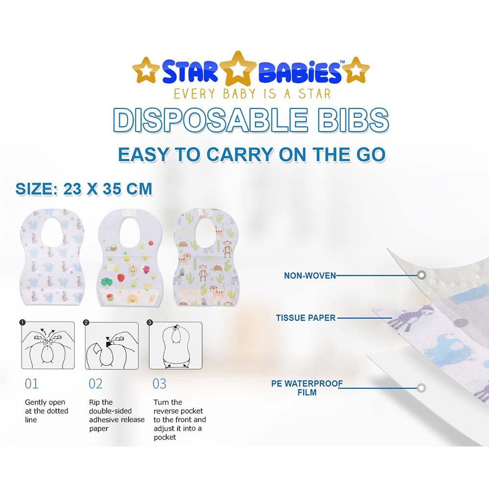 Disposable bibs