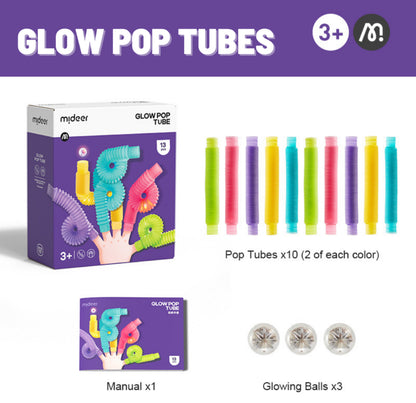 Glow pop tubes