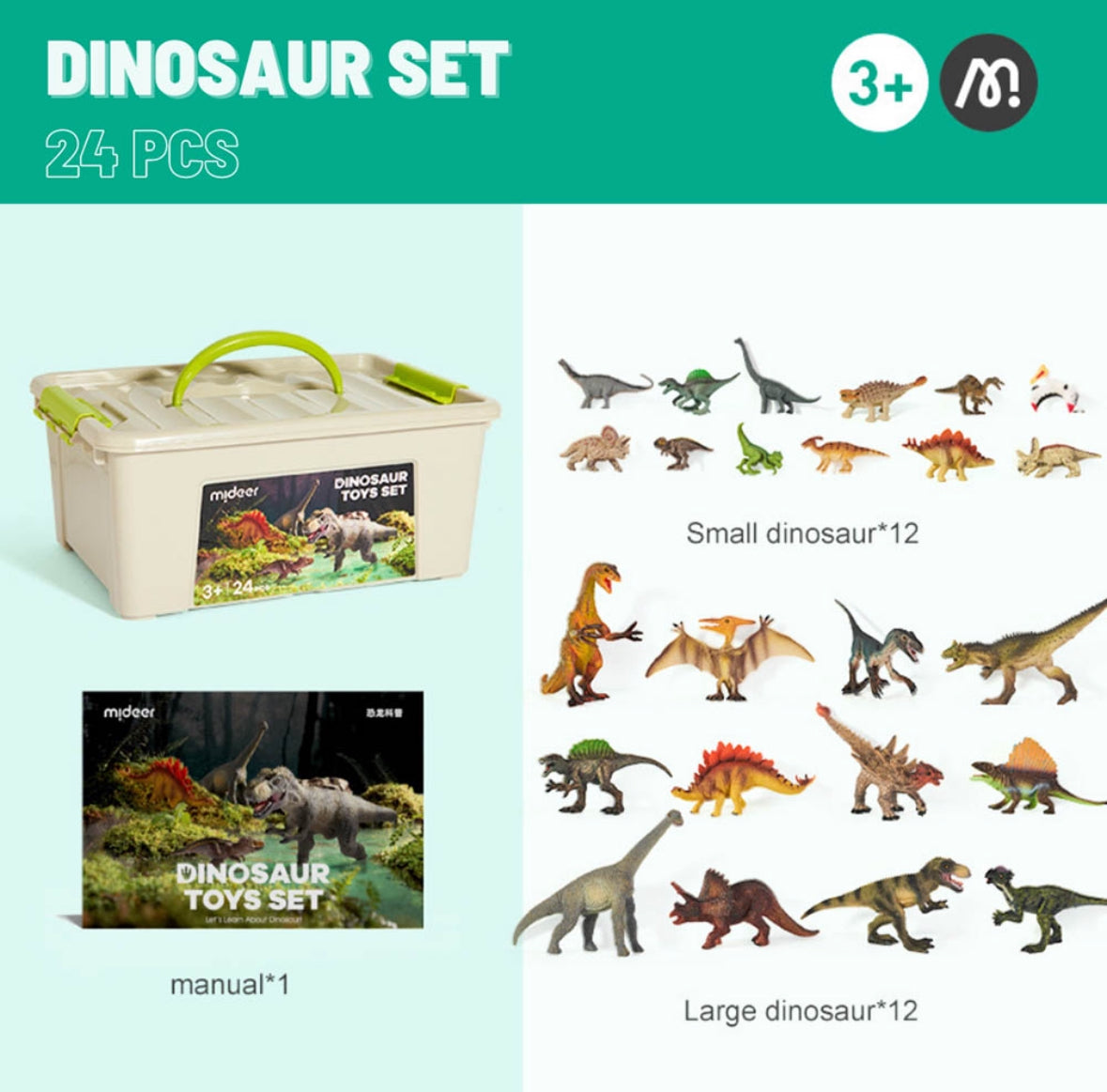 Dinosaur toy set - 24pcs