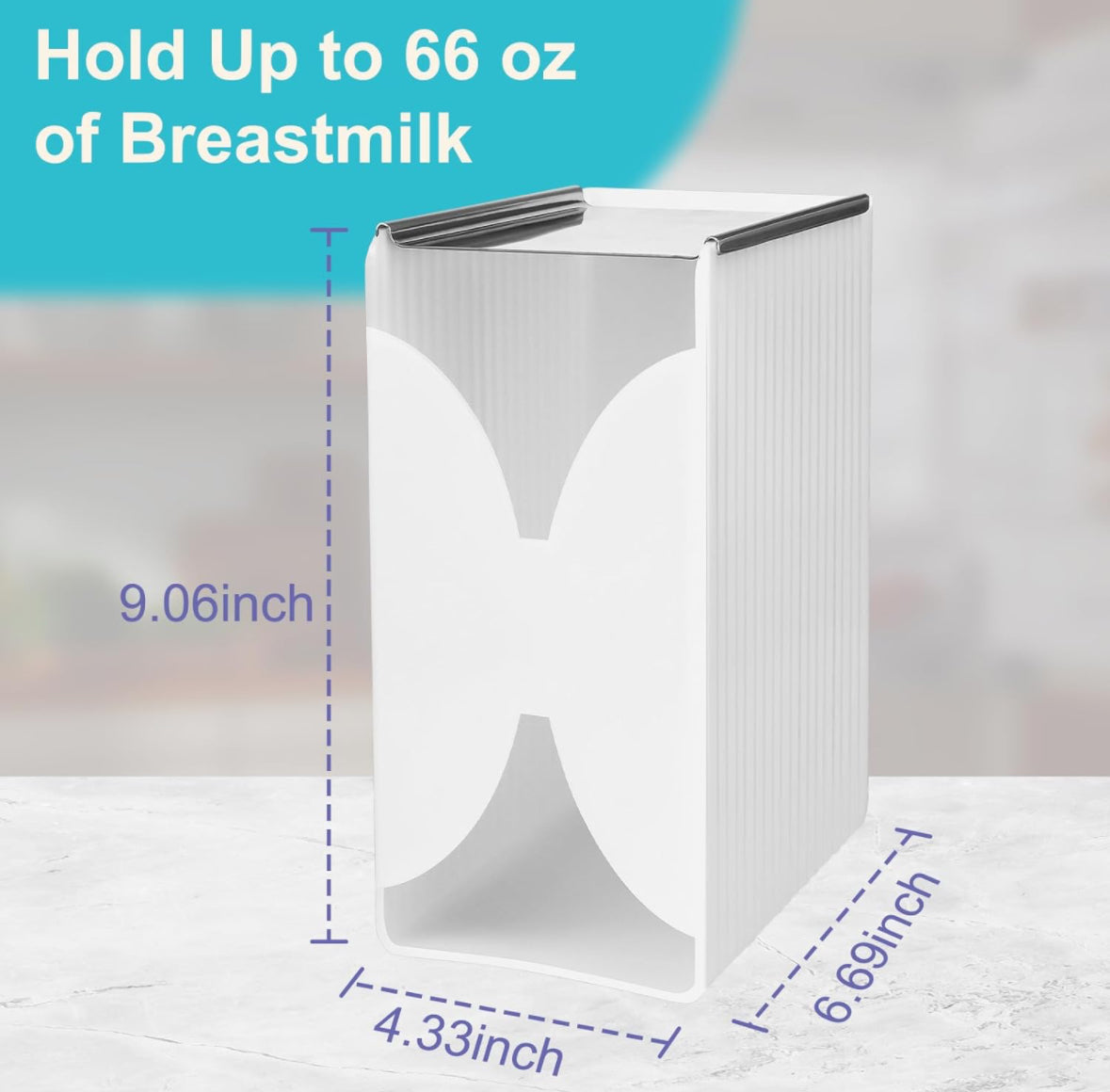 Breast milk storage tower