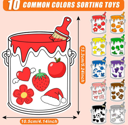 Magnetic Shapes Color Sorting Set