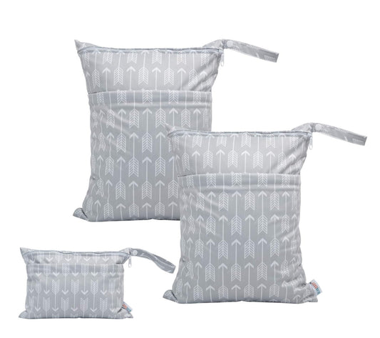 Wet/dry bags - grey (3pcs)