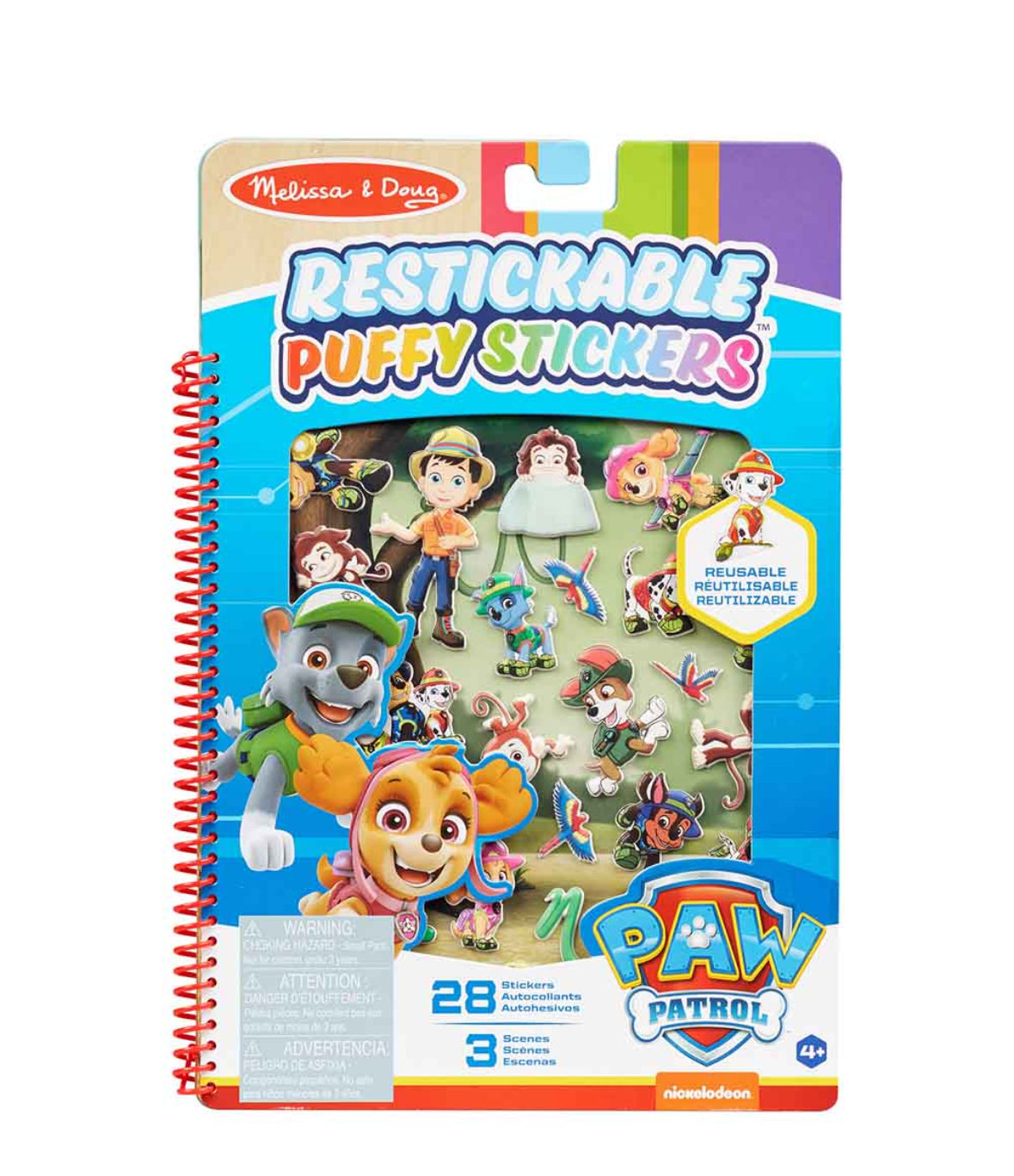 Paw patrol puffy sticker pad - jungle