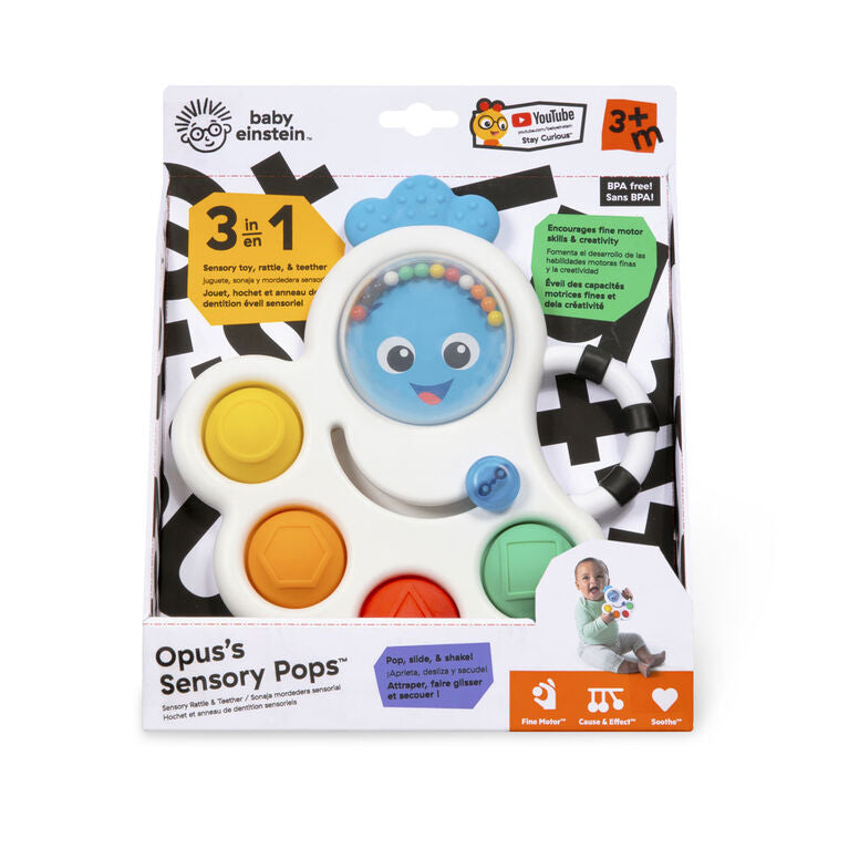 Opus's Shape Pops Sensory Rattle and Teether