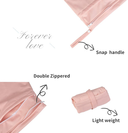 Wet/dry bags - pink (3pcs)