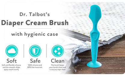 Diaper Cream Soft Silicone Brush with Case