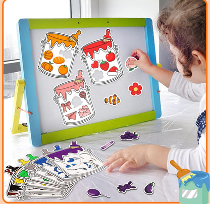 Magnetic Shapes Color Sorting Set