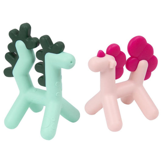 Prance unicorn silicone teether