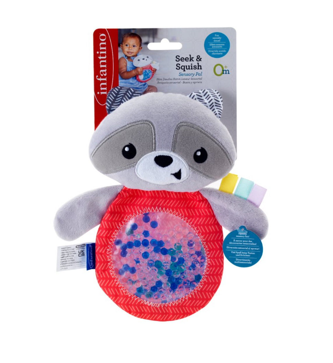 Seek & squish gel pouch pal toy