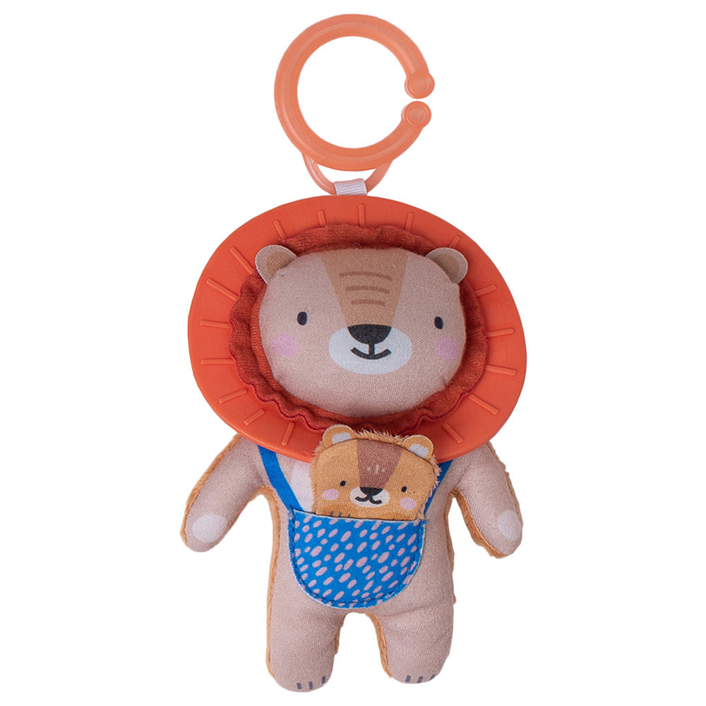 Harry lion clip on rattle