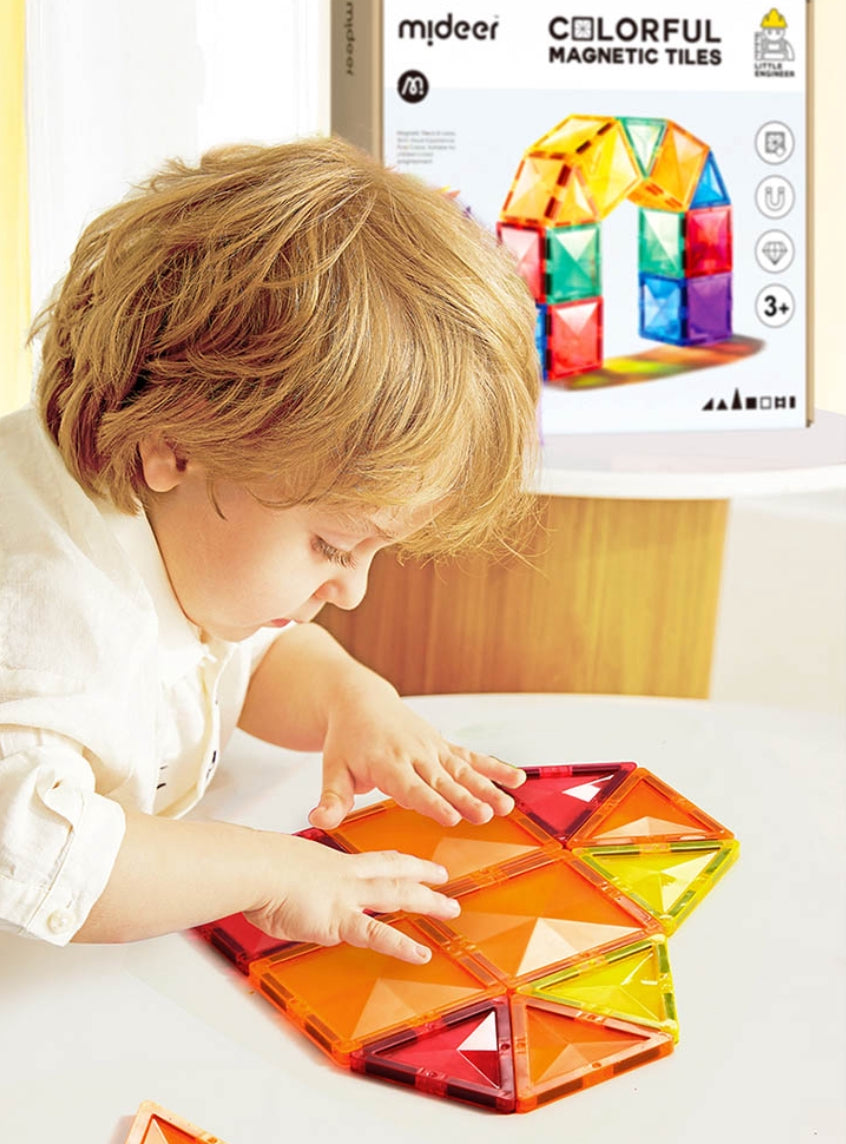 Magnetic tiles - 100 pcs