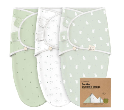 3-Pack Organic Baby Swaddle Sleep Sacks