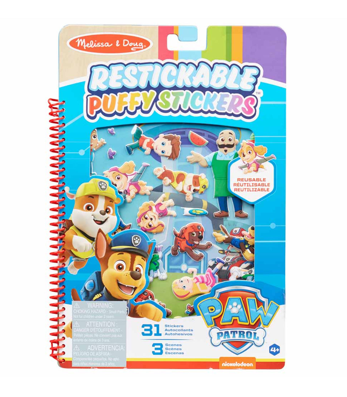 Paw patrol puffy sticker - adventure boy