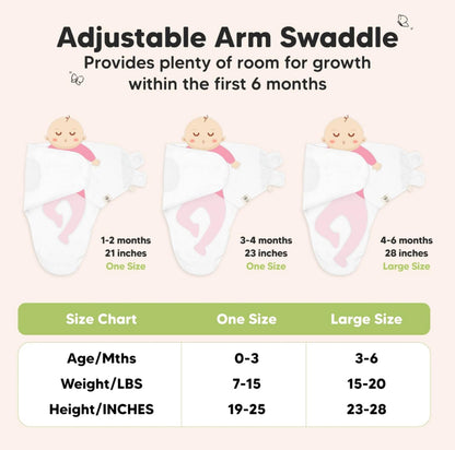 3-Pack Organic Baby Swaddle Sleep Sacks