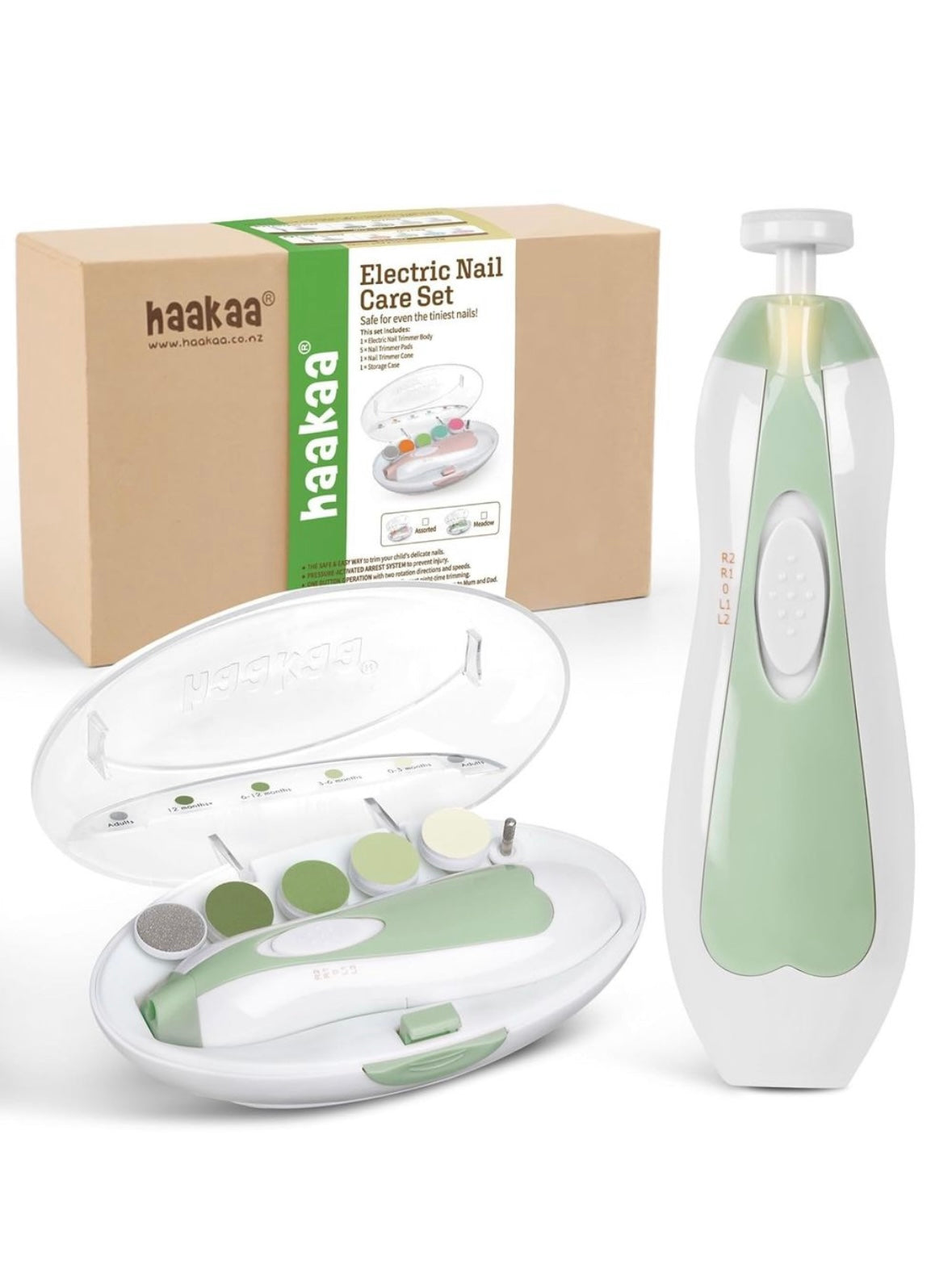 Haakaa nail care set / sage