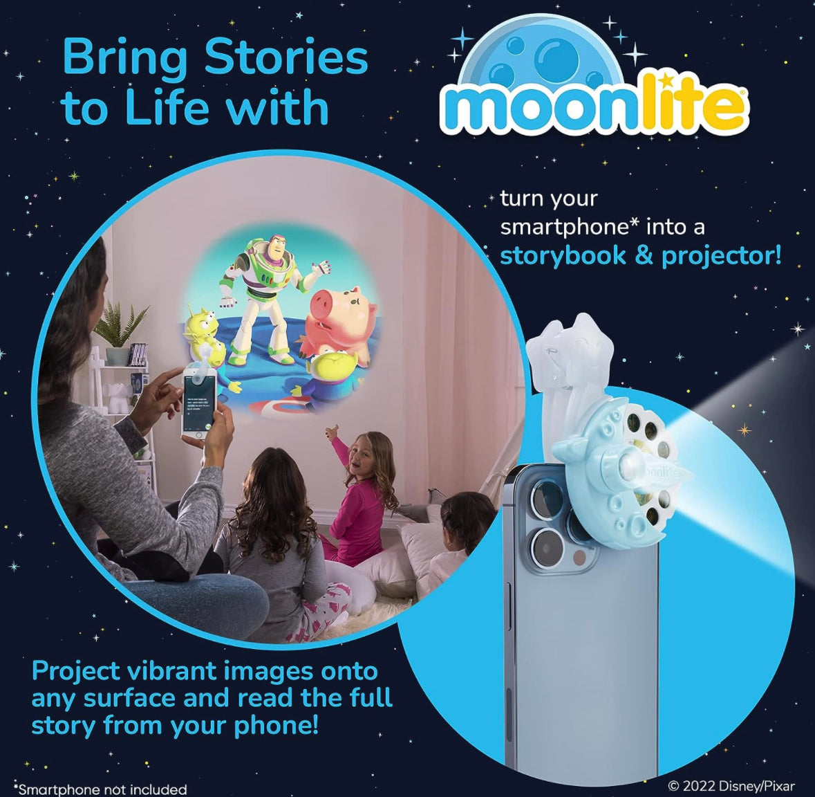 Mini Projector with 4 Pixar Stories