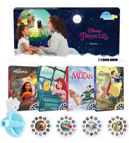 Mini Projector with 4 Disney Princess Stories