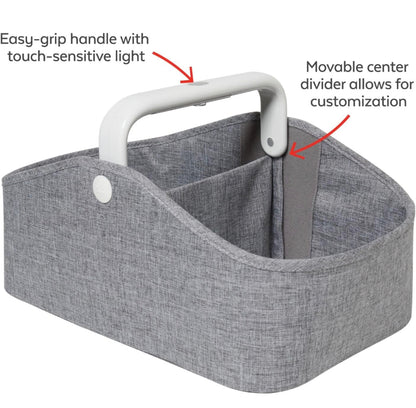 light up diaper caddy - Grey