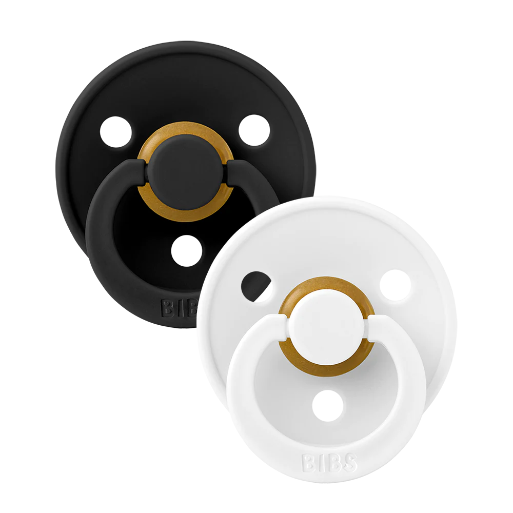 Bibs pacifier black / white