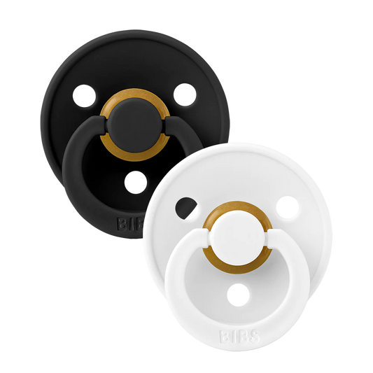 Bibs pacifier black / white