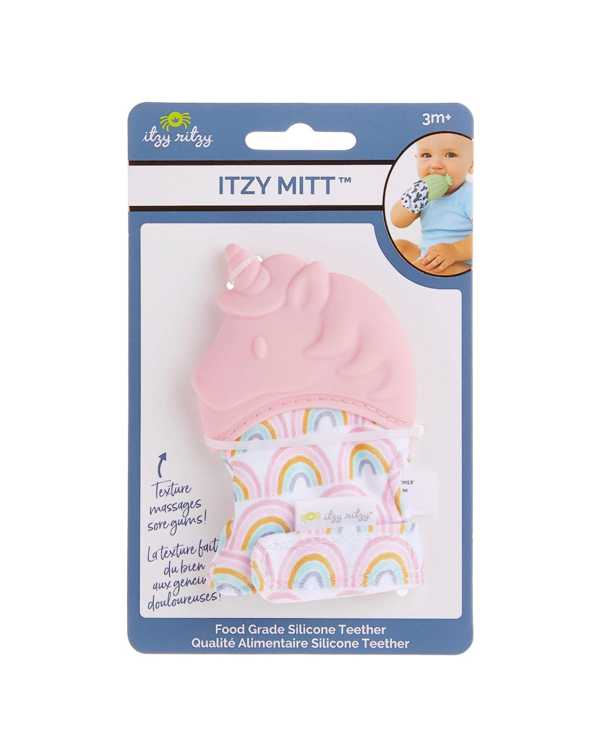 Itzy ritzy teething - blush unicorn